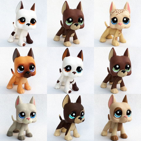 LPS CAT-tienda de mascotas de juguete Original, Gran Danés, perros #577 #750 #1493 #184, colección de regalos, figuras de animales originales antiguas ► Foto 1/5