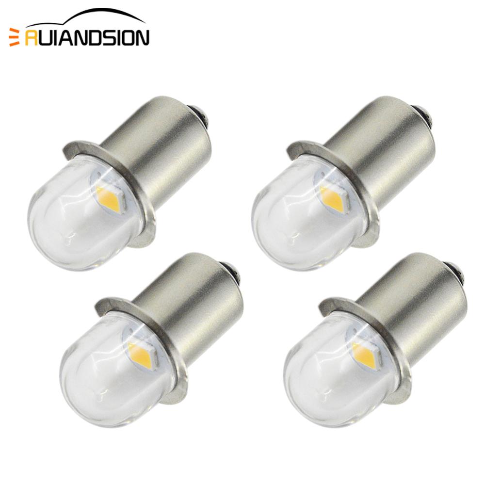 Kit de conversión de luces LED para bicicleta, linterna de trabajo, bombillas Maglit de repuesto de 2835 K, 3V de CC, 6V, PR2, P13.5S, 4300, 4 Uds. ► Foto 1/6