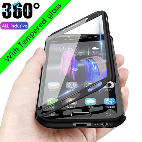 Anti-knock 360 funda protectora para el Samsung A7 A6 A8 más J4 J6 2022 cubierta de cristal para Samsung J5 J7 J3 2016 2017 J2 J7 Primer Caso ► Foto 1/6