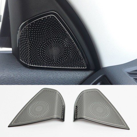 Cubierta de moldura decorativa para espejo lateral interior de acero inoxidable, embellecedor de audio y sonido para Lada Vesta ► Foto 1/1