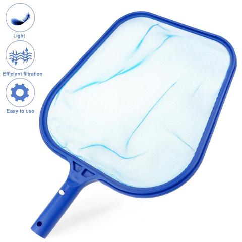 Red de limpieza de piscinas, herramienta profesional, Red de salvamento, espumadera de piscina, bolso de receptor de hojas, accesorios de limpieza de piscinas, azul, 1 ud. ► Foto 1/6