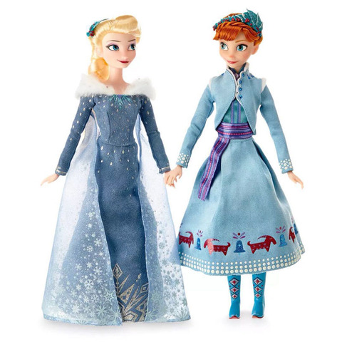 Disney Toys-figuras de Frozen 2 para niños, juguetes de princesa Elsa, Anna, Frozen 12 articulados de 30 cm, juguetes para regalo de cumpleaños ► Foto 1/5