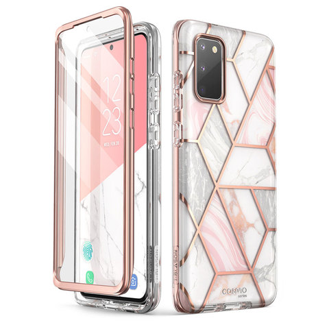 Funda protectora de mármol brillante para Samsung Galaxy S20 FE (2022), Protector de pantalla incorporado de cuerpo completo, I-BLASON, Cosmo ► Foto 1/6