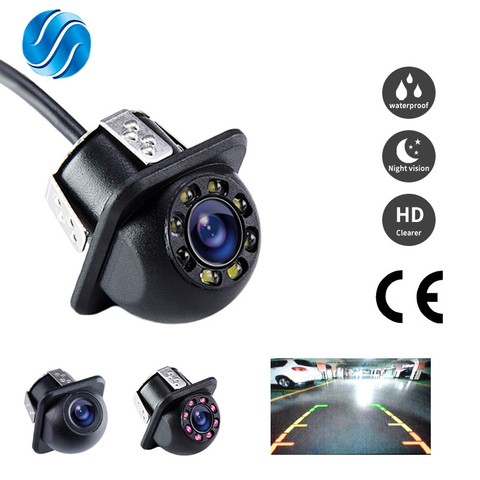 SINOVCLE-cámara de marcha atrás para coche, Mini asistencia de aparcamiento impermeable, con/sin LED, HD, CCD, cable ► Foto 1/5