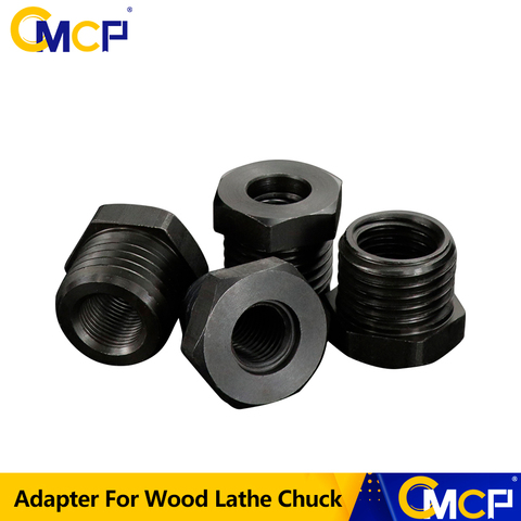 Adaptador CMCP para plato torno de madera, M33x3.5/M18x2.5/1-8TPI/3/4 