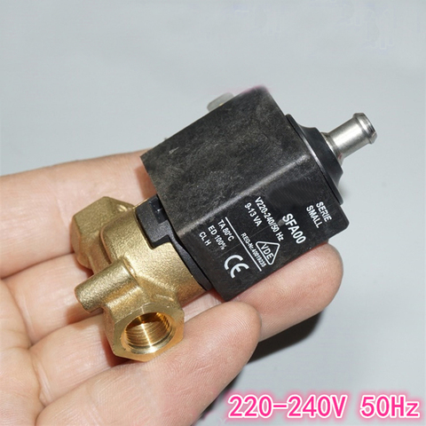 Válvula solenoide para máquina de café, solenoide de vapor de alta temperatura y alta presión, interfaz G1/8, CA 220V, tipo normalmente abierto, 1 ud. ► Foto 1/6