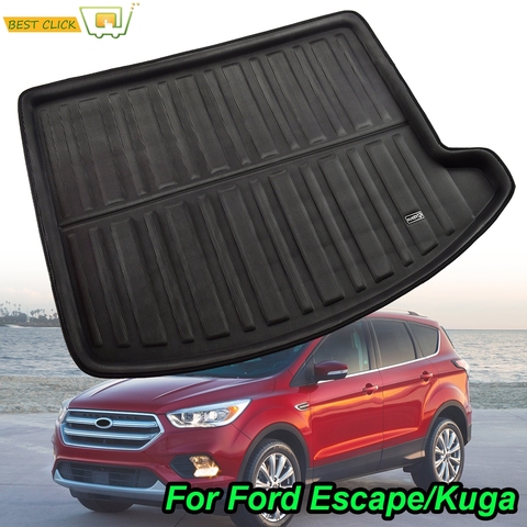 Alfombrilla para maletero con revestimiento de maletero bandeja de suelo de carga, Protector de barro para Ford Escape Kuga 3d 2013 2014 2015 2016 2017 2022 ► Foto 1/6