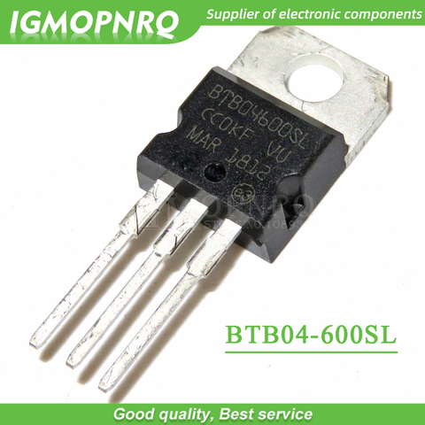 10 Uds BTB04-600SL BTB04-600 BTB04 Triacs 4 Amp 600 voltios a-220 original nuevo ► Foto 1/1