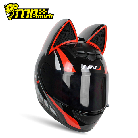 Casco de Moto NITRINOS, casco de Moto para mujer, casco de Moto con personalidad, casco de Motor de cara completa, 4 colores, rosa, amarillo, negro y blanco ► Foto 1/6