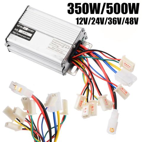 Controlador de cepillo de bicicleta eléctrica, 350W/500W, 12V/24V/36V/48V, para Motor de CC, piezas de Caja del controlador ► Foto 1/6