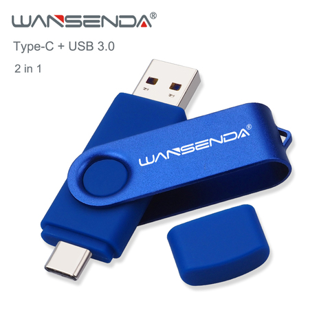 Doble Uso USB Flash Drive 512GB 256GB USB 3,0 Pen Drive 128GB Cle USB tipo C Android/PC 64GB Pendrive 32GB Memoria USB ► Foto 1/6