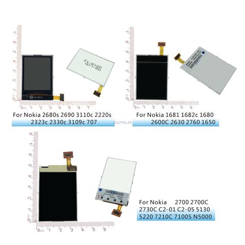 Cambio de pantalla LCD para Nokia 2680s 2690 3110c 2220 2323c 2330c 1681, 1682, 2600, 2630, 2700 N5000 7100, 2730 de 5130 C2 LCD ► Foto 1/6