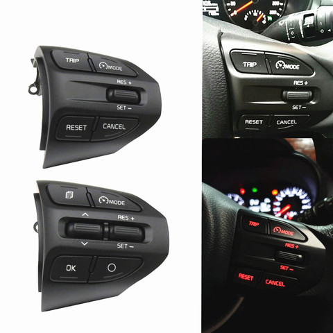 Botón de volante para KIA K2 RIO 2016 2017 2022 botones Bluetooth Control de volumen de crucero ► Foto 1/6