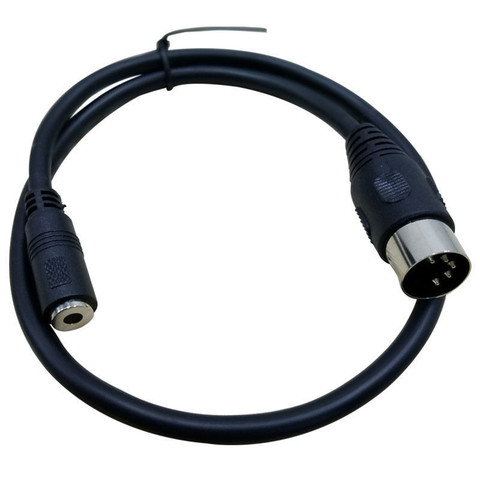 Cable DIN a 3,5mm 50CM 5 Pin DIN macho a 3,5 MM hembra teléfono inteligente AUX auriculares adaptador de Jack estéreo Cable de entrada 0,5 m 1,5 m ► Foto 1/1