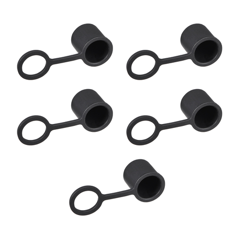 Uxcell, 5 uds., protectores de silicona BNC, tapa de puerto, Anti-polvo, conector hembra de BNC-B, 13x12mm, Tamaño total, negro ► Foto 1/2