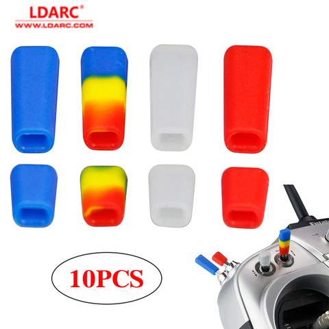 LDARC-funda de protección del interruptor para mando a distancia, cubierta de silicona de Color variado para transmisor RC, protección de chaqueta, 10 Uds. ► Foto 1/6