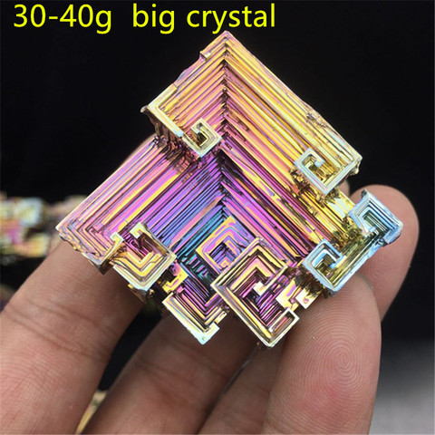 Envío Gratis cristales de bismuto de alta pureza coloridos de 30g a 40g fabricación profesional de cristal de bismuto de Metal ► Foto 1/5