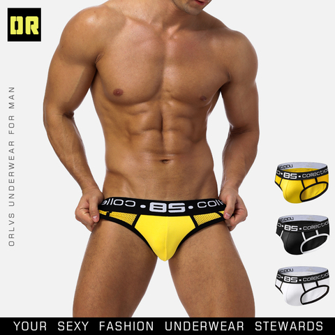 CMENIN-Ropa interior sexy gay para hombre, suspensorio de malla transpirable, bikini, braga, bolsa de algodón, bragas, BS107 ► Foto 1/6