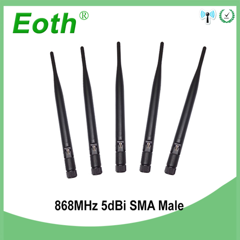 Antena de 868MHz 915MHz para Lorawan lora 5dbi conector macho SMA 868m 915m mhz antena GSM direccional impermeable antenas ► Foto 1/6