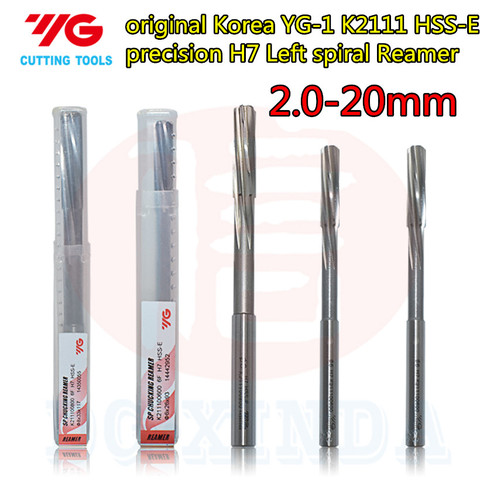 YG-1 original de Corea K2111, HSS-E de precisión H7, espiral izquierda, 2,0-20mm, procesamiento: acero inoxidable, etc. ► Foto 1/3