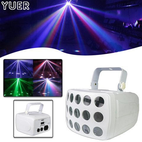 Luz Par LED con Control remoto para iluminación de escenario, haz de luz DMX RGBW, efecto estroboscópico para discoteca, DJ, Bar, boda, mariposa ► Foto 1/6