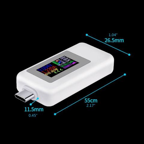 Medidor de potencia para Monitor de voltaje y corriente USB con pantalla a Color tipo C de KWS-1902C ► Foto 1/6