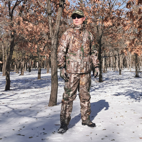 Traje de caza de camuflaje biónico, chaqueta y pantalones, ropa táctica de senderismo y pesca, Otoño e Invierno ► Foto 1/6