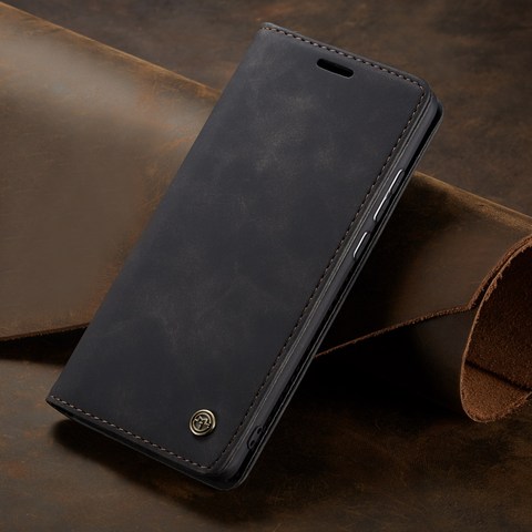 Funda de cuero para Xiaomi Redmi Note 9S 9 8 Pro K20, Funda de libro magnética de lujo, para Xiaomi Mi 9T Note 10 Pro ► Foto 1/6