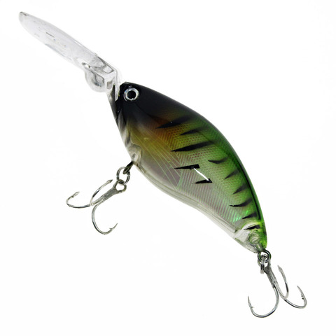 1 unids flotante buceo profundo crankbait Anzuelos de pesca 18g/10.5 cm wobblers lifelike con 6 # Ganchos Peche ISCA artificial ► Foto 1/6