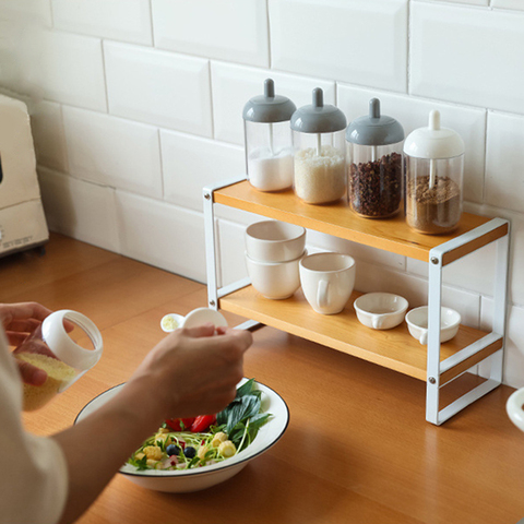 Estante de plástico para condimentos, recipientes para especias, sal, latas, contenedor de almacenamiento, pimienta, frasco de cocina con cuchara suministros de cocina ► Foto 1/6