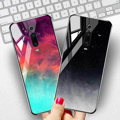 Para Xiaomi Mi 9T Casos de cristal templado cubiertas protectoras Coque Xiaomi redmi Nota 8 Pro 8T 8A nota 7 7A Mi A3 9 Lite cubre 10 casos ► Foto 1/6