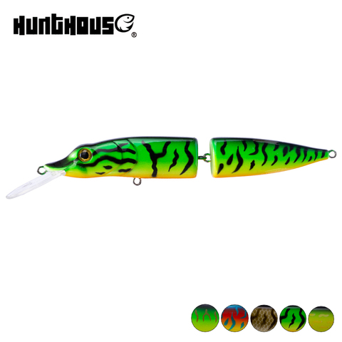 Hunthouse pike minnow Señuelo de Pesca de Mar cebo duro swimbait 12cm/16cm 15,5/32g 2 Sección del cuerpo 5 colores para Lucio para pesca ► Foto 1/6