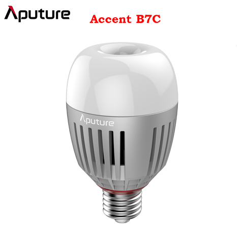 Aputure-bombilla inteligente LED B7C para fotografía, 7W, RGBWW, 2000K-10000K, ajustable, 0-100%, atenuación continua, Control por aplicación, Multip ► Foto 1/6