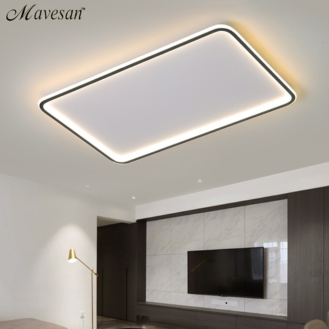 Luces de LED de techo para sala de estar, accesorios de dormitorio, anillo de oro moderno, iluminación para interiores, lámpara de plafón, Lustre ► Foto 1/6