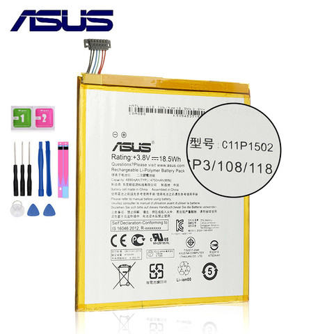 Batería Original para ASUS ZenPad 10 Z300C Z300CL Z300CG C11P1502, batería de 4890mAh de capacidad completa ► Foto 1/2