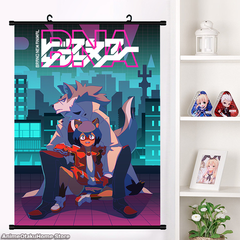 Anime BNA marca nuevo Animal Kagemori Michiru Shirou Ogami póster enrollable de pared dibujos animados cartel colgante de pared colección decoración de hogar ► Foto 1/5