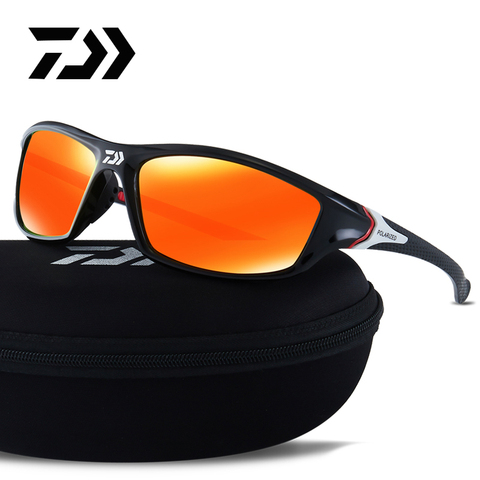 DAIWA-gafas de sol polarizadas para hombre y mujer, lentes de pesca para deportes al aire libre, para acampar, senderismo, conducir, UV400, con paquete ► Foto 1/6