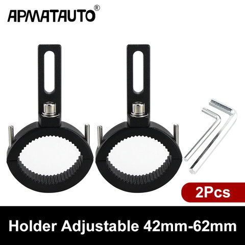 Soporte de montaje para foco de motocicleta, abrazadera para lámpara, ajustable, 42mm-62mm ► Foto 1/6