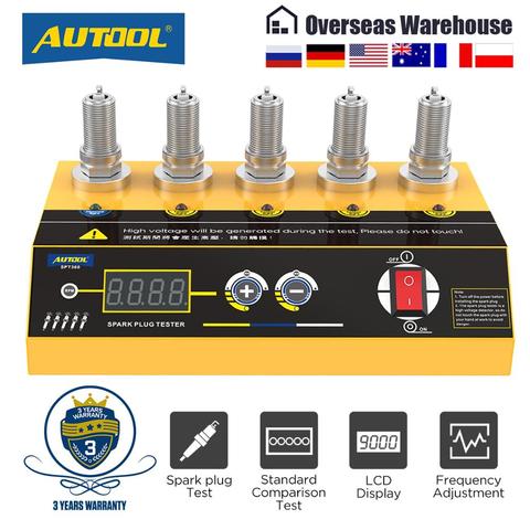 AUTOOL-probador de bujía de coche SPT360, probador de ignición, herramienta de diagnóstico automotriz, Analizador de bujías de cinco orificios, 110/220V ► Foto 1/6