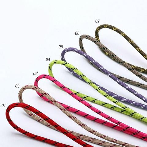 Cordones redondos para zapatos de alta calidad, cordones para zapatillas deportivas botas punto, cordón de zapatos en 7 colores 80 100 120 cm, 1 par ► Foto 1/6