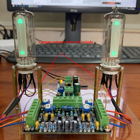 Kit de placa controladora de tubo 6E2, amplificador de indicador de nivel fluorescente de doble canal, indicación de volumen de accionamiento, preamplificador de Audio DIY DC 12V ► Foto 1/5