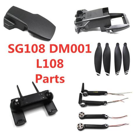 SG -108 SG108 DM001 L108 piezas de recambio de drones RC motor brazo blade hélices remoto controlador de carga shell de línea, etc ► Foto 1/1