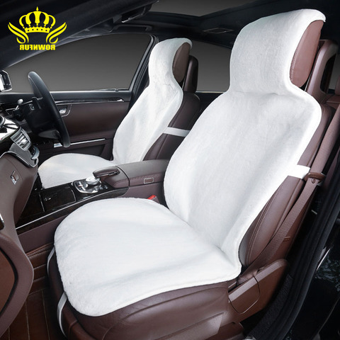 1 uds. Para fundas de asiento delantero de coche de piel sintética, accesorios de interior de coche, cojín de estilo de invierno, nueva cubierta del asiento de cojín de coche de felpa i025 ► Foto 1/5