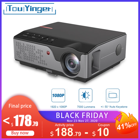 Touyinger-Proyector LED Full HD para cine en casa, dispositivo de proyección de 1080P, RD826, TD96, Android, WiFi, 1920x1080P, 3D, para teléfono inteligente ► Foto 1/6