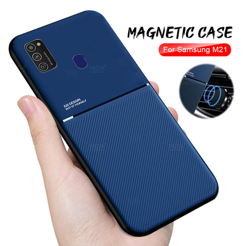 Funda magnética a prueba de golpes para samsung m21, funda para samsung galaxy m 21 21 m m215f samsungm21 mate ► Foto 1/6