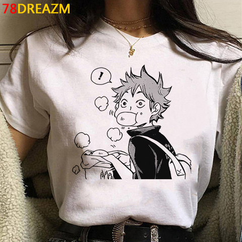 Camiseta de Haikyuu para hombre, camisa de Anime japonés Kuroo, Bokuto, Manga Shoyo, voleibol, gráfico de dibujos animados, novedad ► Foto 1/6