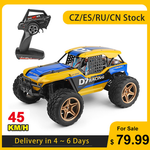 Wltoys-coche de carreras todoterreno a control remoto para niños, cochecito de carreras todoterreno de 45 Km/h, con Motor 4WD 1/12, 12402-A D7 550 ► Foto 1/6