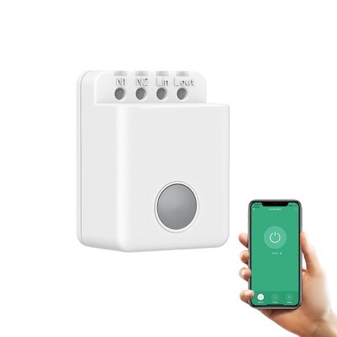 Broadlink-interruptor inteligente MCB1 con Wifi, Control remoto en casa, temporizador, cambio de trabajo, bricolaje, con Alexa y Google Home ► Foto 1/6