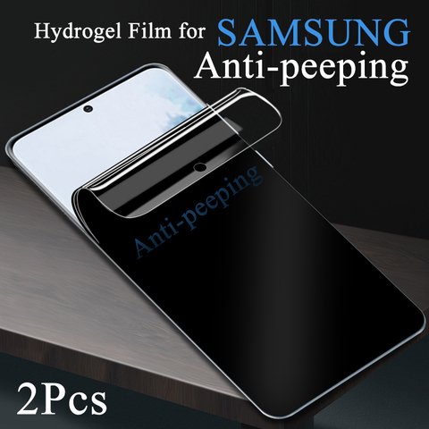 Protector de pantalla de privacidad para Samsung Note 20Ultra S20 Plus, película de hidrogel suave antifisgones para Galaxy S8 S9 S10Edge NOTE 8 9 10 ► Foto 1/6