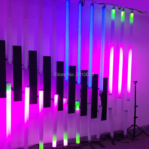 10X1 m/lote magia color led tubo de luz de la etapa de 360 grados IP67 led Luz de píxel tubo 22W 24 píxeles 5050 led shadowless luces de escenario ► Foto 1/6